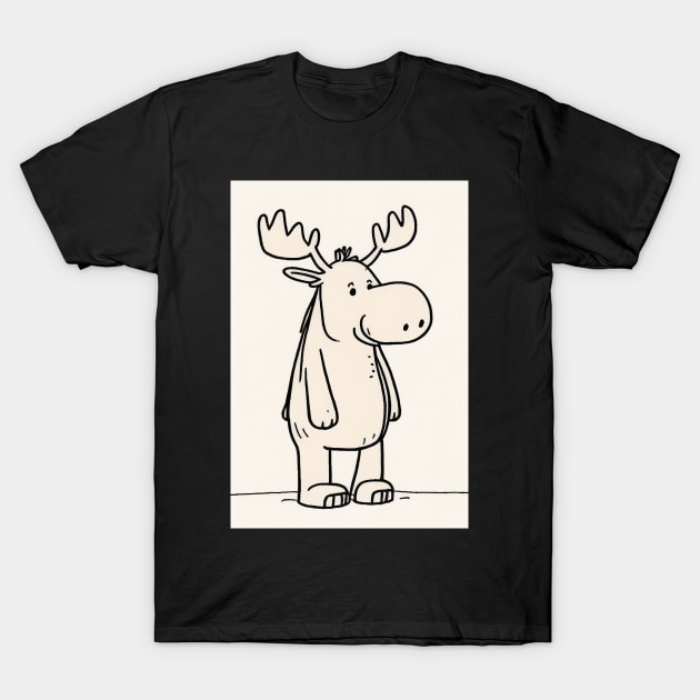 Minimalist Moose T-Shirt by Legendary T-Shirts